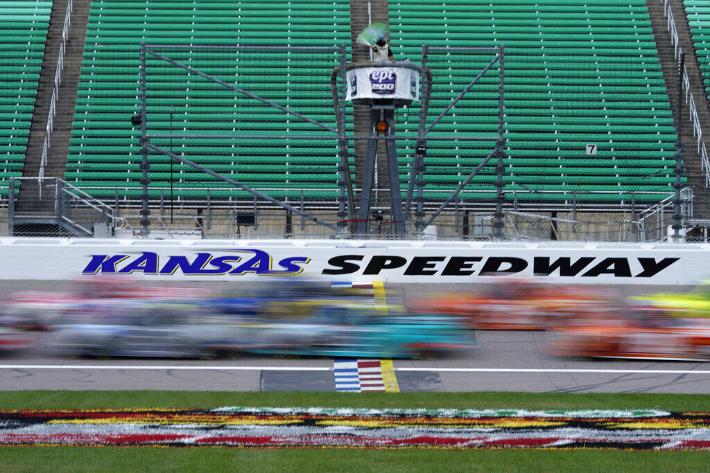 APTOPIX NASCAR Trucks Kansas Auto Racing